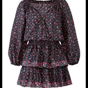 Love Shack Fancy floral popover dress EUC!!